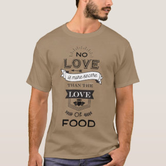 食への愛 ギフト Tシャツ