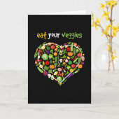 食べあなたの野菜ビーガンビーガン野菜 カード (黄色い花)