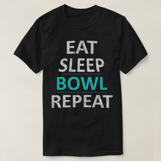 食べおもしろいボーリング Tシャツ (デザイン正面)