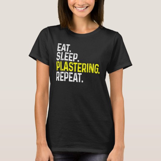 食べおもしろい寝左左左左左左左官器 Tシャツ (正面)