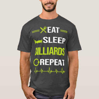 食べおもしろい寝返りビリヤード Tシャツ