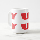 食べおもしろい物のジョークの言葉とパターン コーヒーマグカップ (正面左)