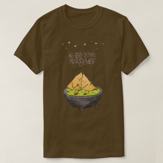 食べおもしろい物の愛はImを深刻な関係のチップにパンチ Tシャツ (デザイン正面)