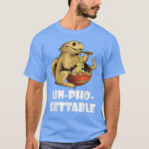 食べおもしろい物プリン爬虫類フースースーアジア食ラーメンN Tシャツ