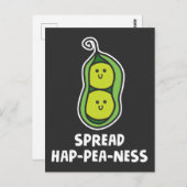 食べおもしろい物プンピーかわいい野菜のジョーク幸せ ポストカード (正面/裏面)