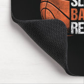 食べおもしろいSleep Basketball Repeat Basketball Playe マウスパッド (コーナー)