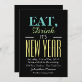 食べお正月を飲め 招待状 (正面/裏面)