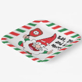 食べお酒とメリークリスマスの漬物紙 ペーパープレート (傾斜あり)