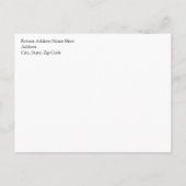 食べお酒を飲み結婚したて インビテーションポストカード (裏面)