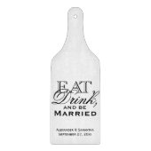 食べお酒を飲み結婚したて カッティングボード (正面)