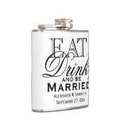 食べお酒を飲み結婚したて フラスク (右)