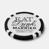 食べお酒を飲み結婚したて ポーカーチップ (シングル)