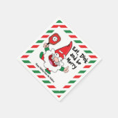 食べお酒を飲んで楽しんでね スタンダードカクテルナプキン (角)