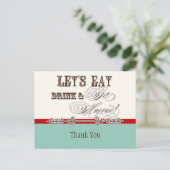 食べお飲み結婚したnGet ポストカード (スタンド正面)