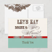 食べお飲み結婚したnGet ポストカード (正面/裏面)