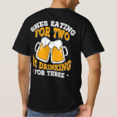 食べが3人で飲む Tシャツ (裏面)