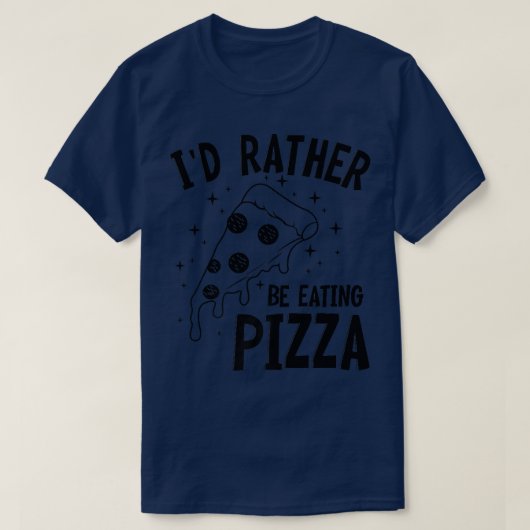 食べことわざホビーおもしろいピザメーカー Tシャツ (デザイン正面)