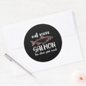 食べさけの他のピンクの肉さけおもしろいは ラウンドシール (封筒)