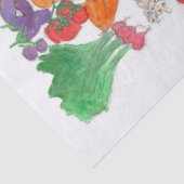 食べて下さいあなたの野菜(野菜イラストレーションのビーガン)を 薄葉紙 (詳細)