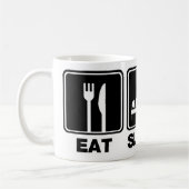 食べて下さい睡眠の鳥(大箱)を コーヒーマグカップ (左)