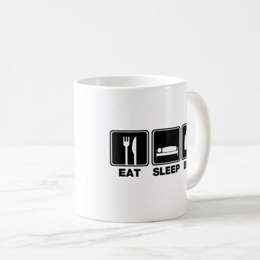 食べて下さい睡眠の鳥(大箱)を コーヒーマグカップ (正面右)