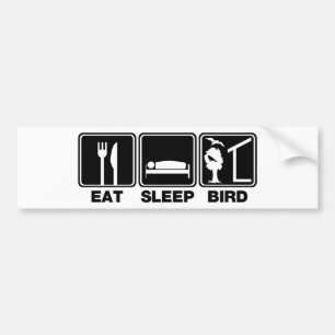 食べて下さい睡眠の鳥(盲人)を バンパーステッカー