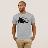 食べて下さい、眠らせて下さい、スキーをして下さい Tシャツ (正面フル)