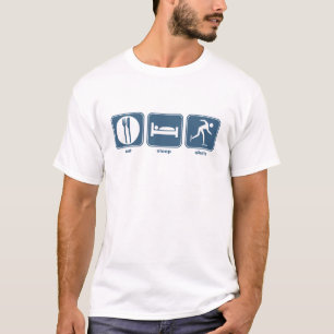 食べて下さい、眠らせて下さい、スケートで滑って下さい Tシャツ
