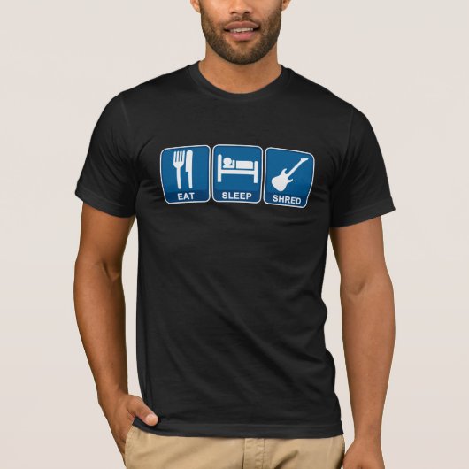 食べて下さい、眠らせて下さい、寸断して下さい! Tシャツ (正面)