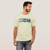 食べて下さい、眠らせて下さい、飲んで下さい Tシャツ (正面フル)