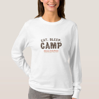食べて下さい。 睡眠。 キャンプのカスタマイズ可能なキャンプのイベントのワイシャツ Tシャツ
