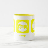 食べて下さい。 睡眠。 スキー。 マグ (中央)