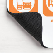 食べて下さい。 睡眠。 テニス。 マウスパッド (コーナー)