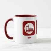 食べて下さい。 睡眠。 テニス。 マグ (左)