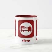 食べて下さい。 睡眠。 バドミントン。 マグ (中央)