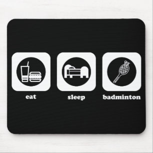 食べて下さい。 睡眠。 バドミントン。 Mouepad マウスパッド