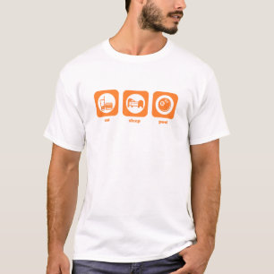 食べて下さい。 睡眠。 プール。 Tシャツ