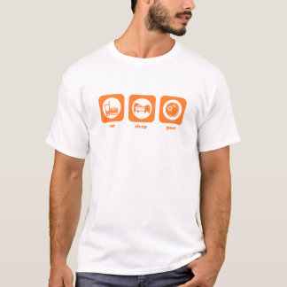 食べて下さい。 睡眠。 プール。 Tシャツ