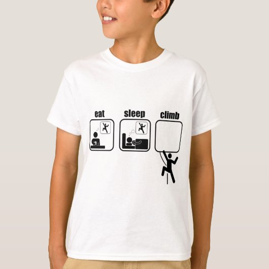 食べて下さい。 睡眠。 上昇 Tシャツ (正面)