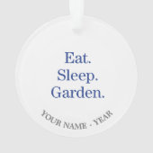 食べて下さい。 睡眠。 庭 オーナメント (裏面)