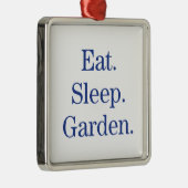 食べて下さい。 睡眠。 庭 メタルオーナメント (右)