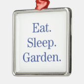 食べて下さい。 睡眠。 庭 メタルオーナメント (左)