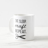 食べて下さい。 睡眠。 技術。 繰り返し。 コーヒーおよび多く コーヒーマグカップ (正面左)