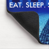 食べて下さい。 睡眠。 水泳。 繰り返し。 水泳 マウスパッド (コーナー)