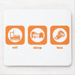 食べて下さい。 睡眠。 箱。 マウスパッド