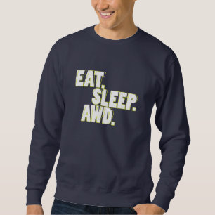 食べて下さい。 睡眠。 AWD。 緑 スウェットシャツ