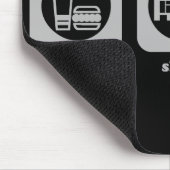 食べて下さい。 睡眠。 Croquet。 マウスパッド (コーナー)