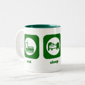 食べて下さい。 睡眠。 Croquet。 マグ (正面左)