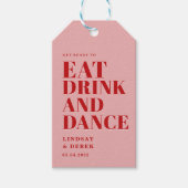 食べて飲んで踊ろう!結婚式 ギフトタグ (正面)