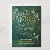 食べて、飲んで、妖精を見て　ID637 招待状 (正面)